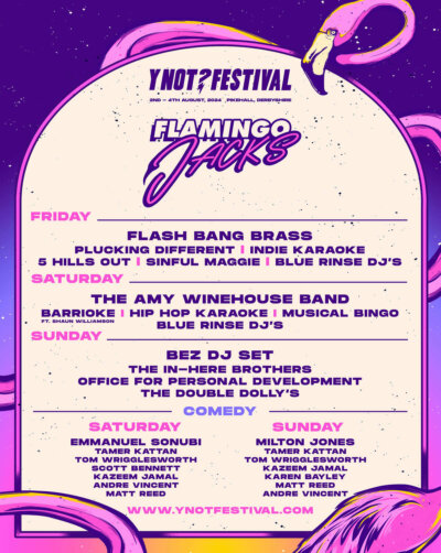 Flamingo Jack’s Line Up! 🦩